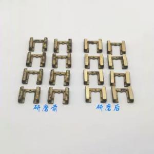 平面研磨代加工-相机热靴铜扣电镀前平面研磨加工